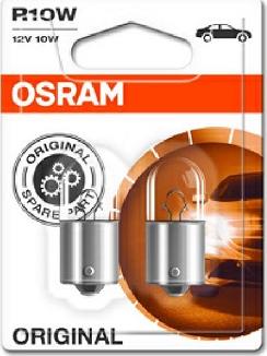 Osram 5008-02B - Лампа вспомогат. освещения R10W 12V 10W ВА15s 2 шт blister пр-во OSRAM autozip.com.ua