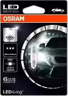 OSRAM 6498CW-01B - Лампа, лампа читання autozip.com.ua