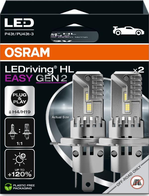 OSRAM 64193DWESY2-2HB - Лампа розжарювання, фара дальнього світла autozip.com.ua