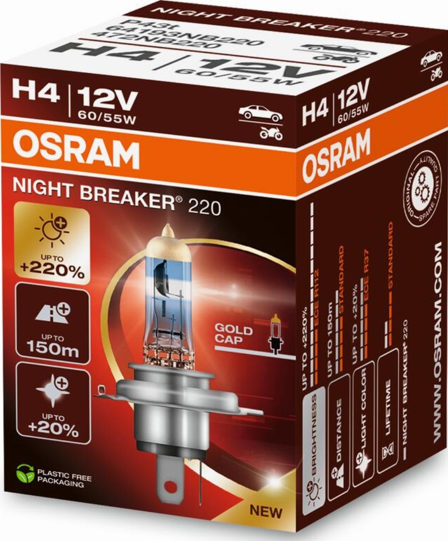 OSRAM 64193NB220 - Лампа розжарювання, фара дальнього світла autozip.com.ua