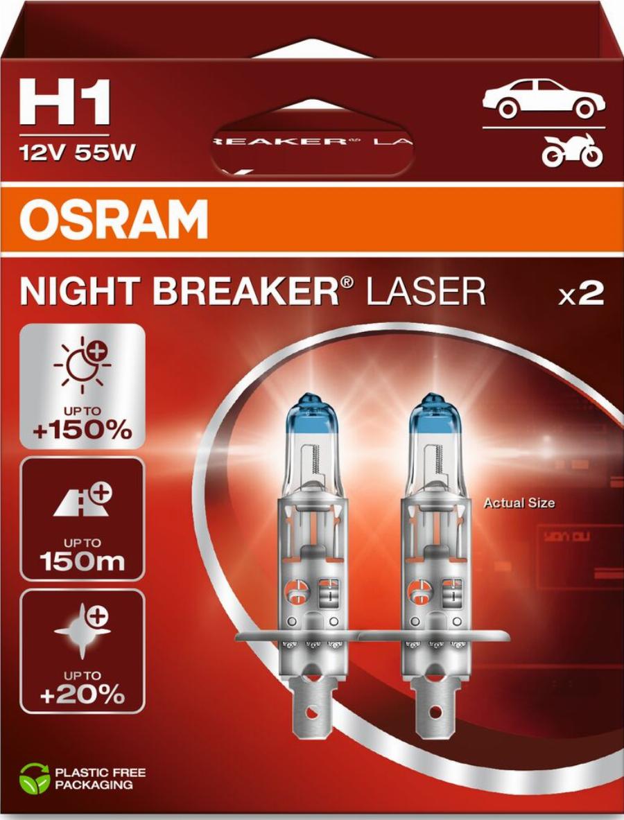 OSRAM 64150NL-2HB - Лампа розжарювання, фара дальнього світла autozip.com.ua