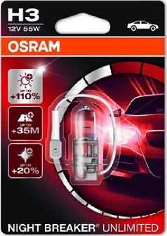 Osram 64151NBU-01B - Лампа розжарювання, фара дальнього світла autozip.com.ua