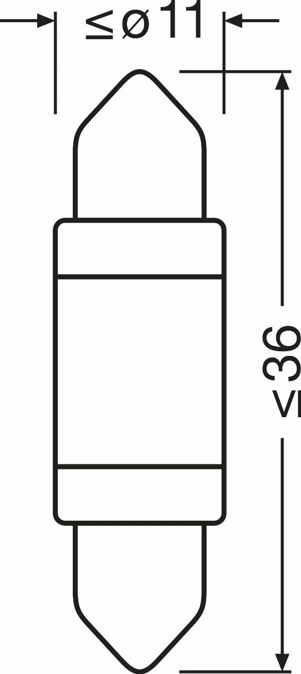OSRAM 6418DWP-1BL - Лампа розжарювання, Освітлення салону autozip.com.ua