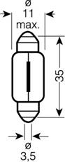 OSRAM 6486X - Лампа розжарювання, Освітлення салону autozip.com.ua