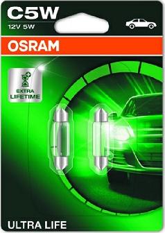 Osram 6418ULT-02B - Лампа розжарювання, ліхтар освітлення номерного знака autozip.com.ua