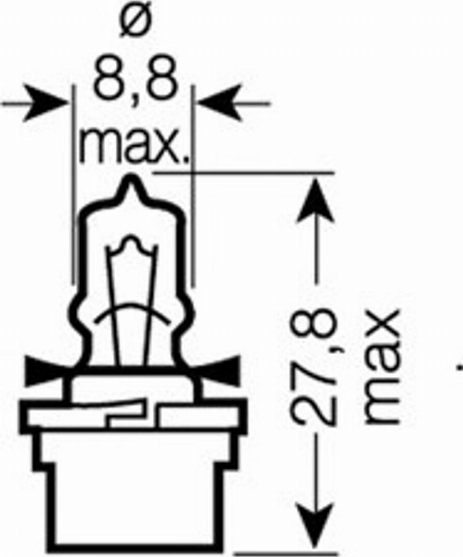 OSRAM 64124 MF - Лампа розжарювання, освітлення щитка приладів autozip.com.ua
