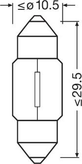 OSRAM 6438-2BL - Лампа розжарювання, Освітлення салону autozip.com.ua