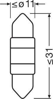 OSRAM 6438DWP-1BL - Лампа розжарювання, Освітлення салону autozip.com.ua