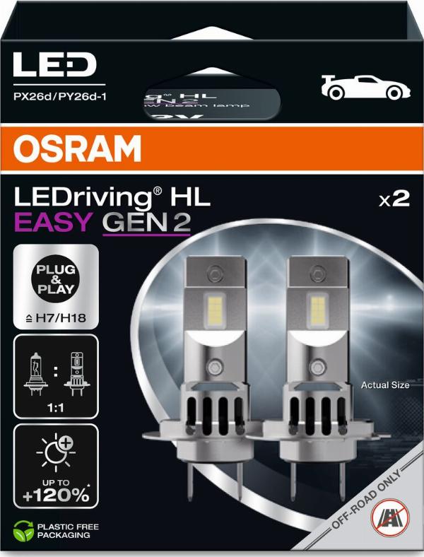OSRAM 64210DWESY2-2HB - Лампа розжарювання, фара дальнього світла autozip.com.ua