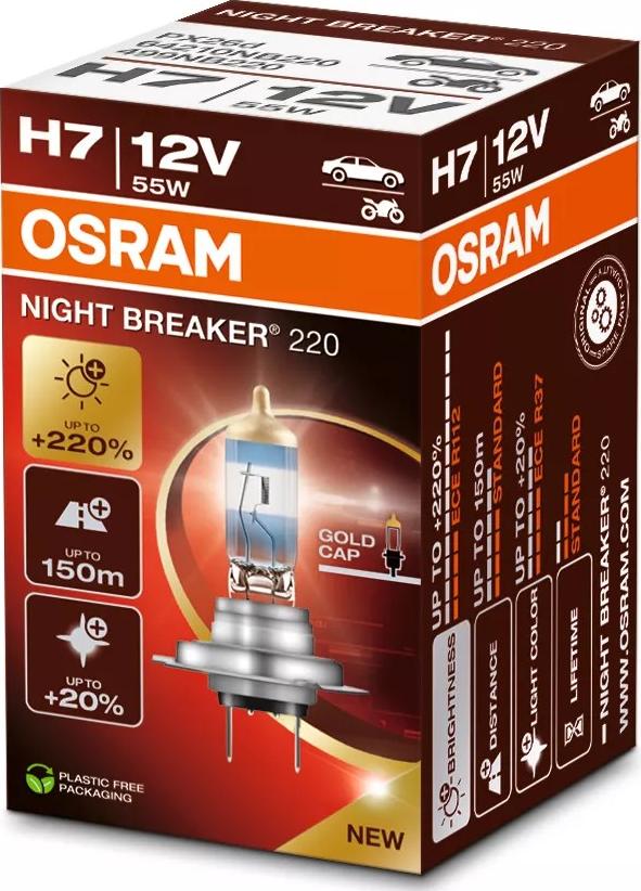 OSRAM 64210NB220 - Лампа розжарювання, фара дальнього світла autozip.com.ua