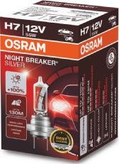 Osram 64210NBS - Лампа Osram NIGHT BREAKER® SILVER 12V H7 55W PX26d 100 autozip.com.ua