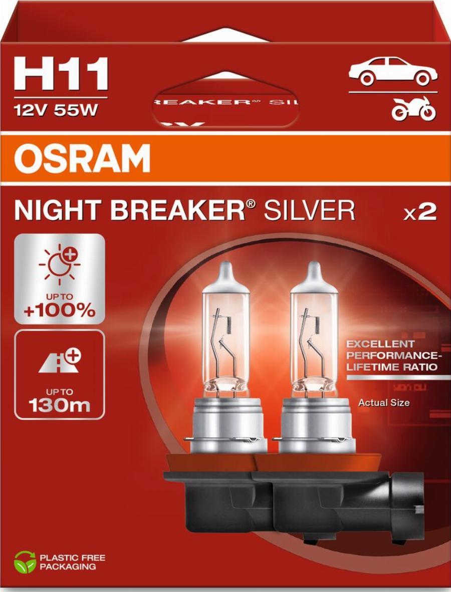 OSRAM 64211NBS-2HB - Лампа розжарювання, фара дальнього світла autozip.com.ua