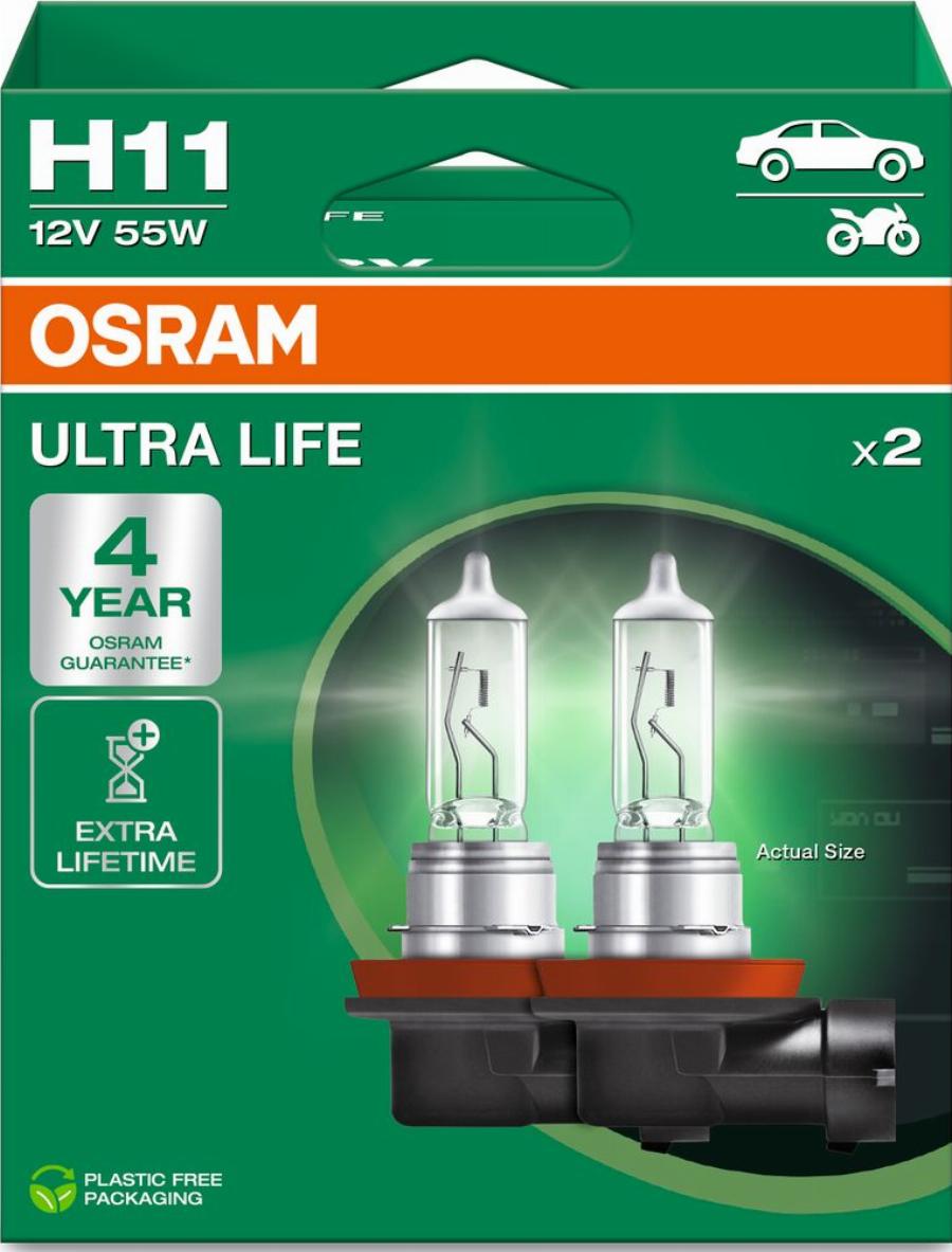 OSRAM 64211ULT-2HB - Лампа розжарювання, фара дальнього світла autozip.com.ua