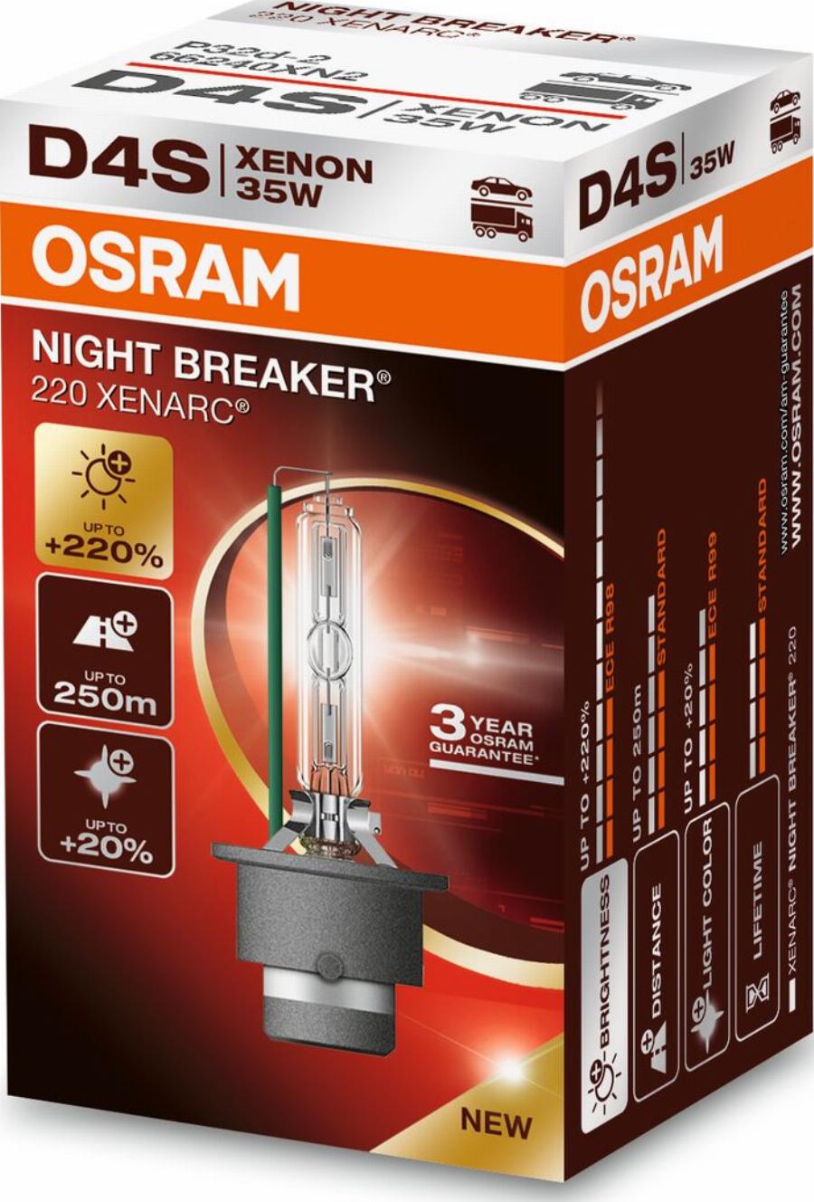 OSRAM 66440XN2 - Лампа розжарювання, фара дальнього світла autozip.com.ua