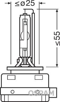 Osram 66150 - Лампа розжарювання, фара дальнього світла autozip.com.ua