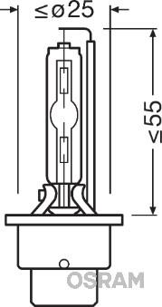 OSRAM 66240 - Лампа розжарювання, фара дальнього світла autozip.com.ua