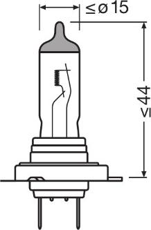 OSRAM 64210-1BL - Лампа розжарювання, фара дальнього світла autozip.com.ua