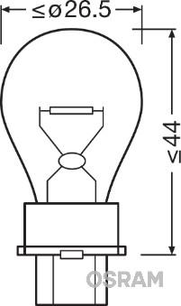 Osram 3156 - Лампа розжарювання, ліхтар покажчика повороту autozip.com.ua