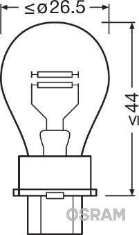 OSRAM 3157 - Лампа розжарювання, ліхтар покажчика повороту autozip.com.ua