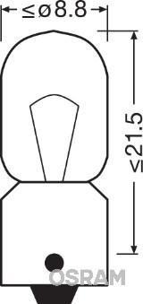 OSRAM 3860 - Лампа розжарювання, Освітлення салону autozip.com.ua
