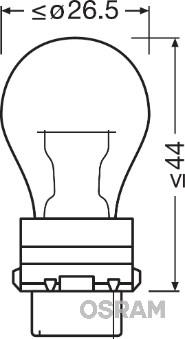 OSRAM 3757AK - Лампа розжарювання, ліхтар покажчика повороту autozip.com.ua