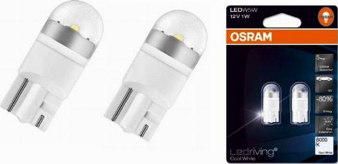 Osram 2850CW-02B - Лампа, вхідний освітлення autozip.com.ua