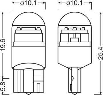 OSRAM 2825DWNBC-02B - Лампа розжарювання, Освітлення салону autozip.com.ua
