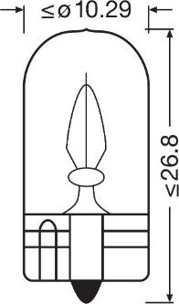 OSRAM 2821-2BL - Лампа розжарювання, ліхтар покажчика повороту autozip.com.ua