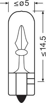 OSRAM 2721-2BL - Лампа розжарювання, Освітлення салону autozip.com.ua
