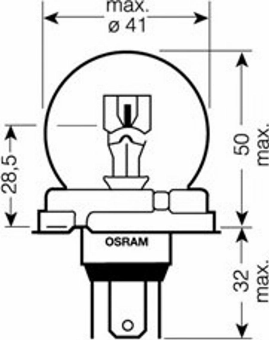 Osram 7952 - Лампа розжарювання, основна фара autozip.com.ua