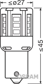 OSRAM 7457YE-02B - Лампа розжарювання, ліхтар покажчика повороту autozip.com.ua
