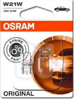 Osram 7505-02B - к-т 2 шт Автолампа Osram 21W 12V W3X16D autozip.com.ua