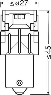 OSRAM 7507DYP-02B - Лампа розжарювання, ліхтар покажчика повороту autozip.com.ua
