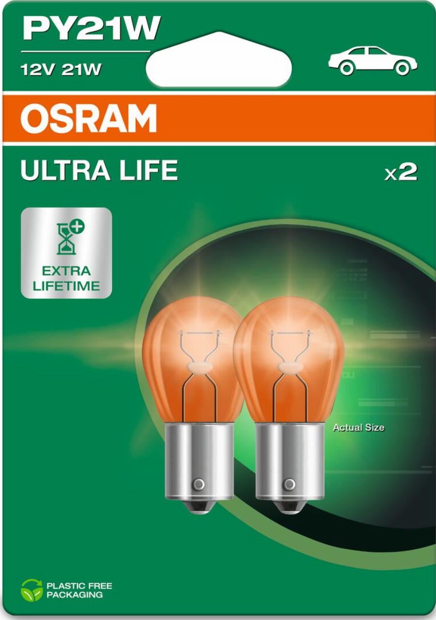 OSRAM 7507ULT-2BL - Лампа розжарювання, ліхтар покажчика повороту autozip.com.ua