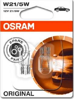 Osram 7515-02B - Лампа вспомогат. освещения 12V 21-5W W3x16q 2 шт blister пр-во OSRAM autozip.com.ua