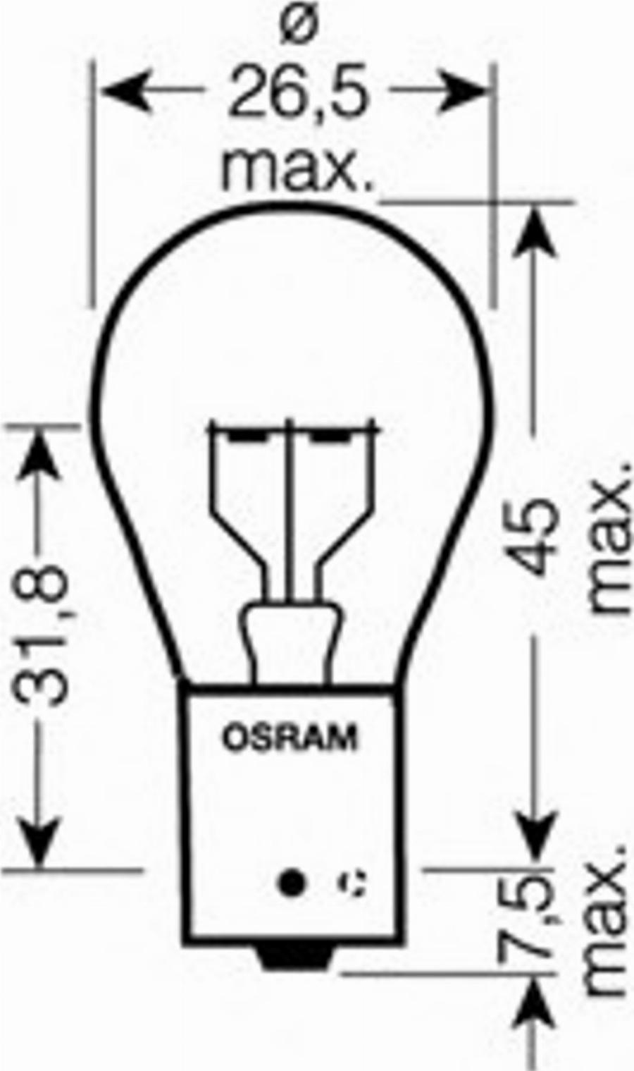 Osram 7511LTS-02B - Лампа розжарювання, фара денного освітлення autozip.com.ua