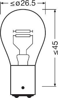 Osram 7537TSP - Лампа розжарювання, ліхтар покажчика повороту autozip.com.ua