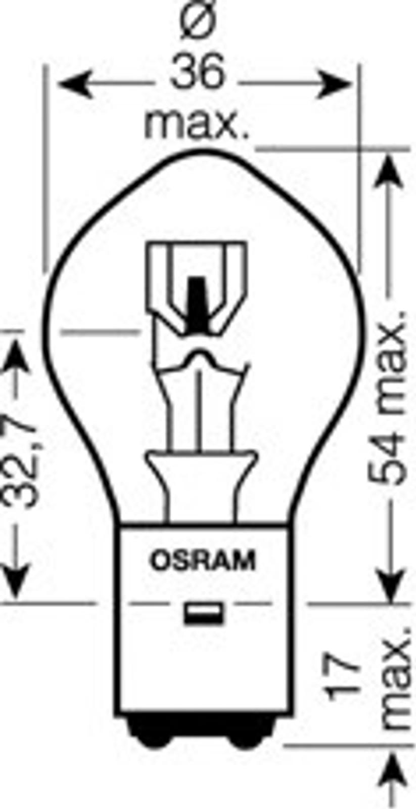 Osram 7327 - Лампа розжарювання, фара дальнього світла autozip.com.ua