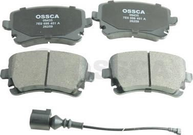 OSSCA 09435 - Гальмівні колодки, дискові гальма autozip.com.ua