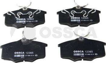 OSSCA 12365 - Гальмівні колодки, дискові гальма autozip.com.ua
