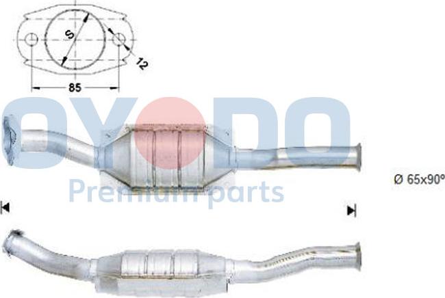 Oyodo 10N0093-OYO - Каталізатор autozip.com.ua