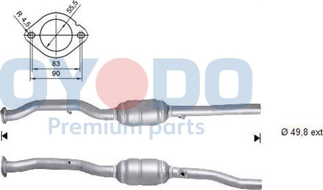 Oyodo 10N0118-OYO - Каталізатор autozip.com.ua