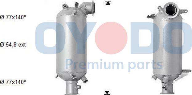 Oyodo 20N0041-OYO - Сажі / частковий фільтр, система вихлопу ОГ autozip.com.ua