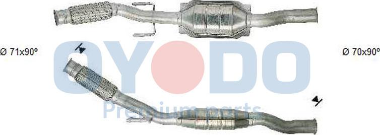 Oyodo 20N0063-OYO - Каталізатор autozip.com.ua