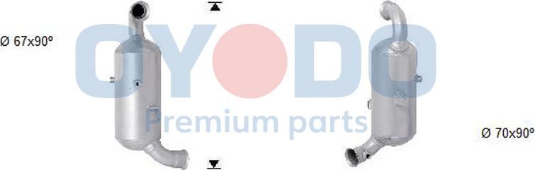Oyodo 20N0007-OYO - Сажі / частковий фільтр, система вихлопу ОГ autozip.com.ua