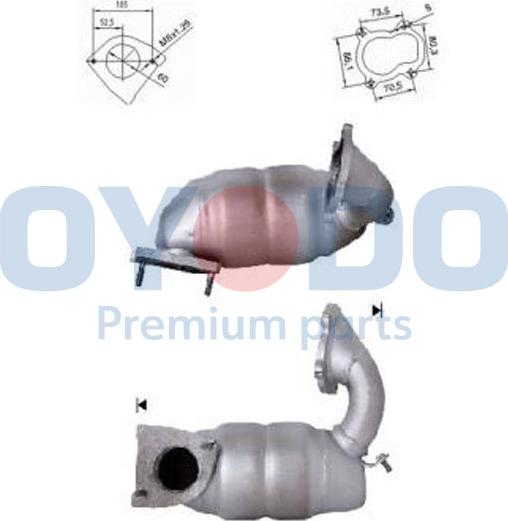 Oyodo 20N0032-OYO - Каталізатор autozip.com.ua