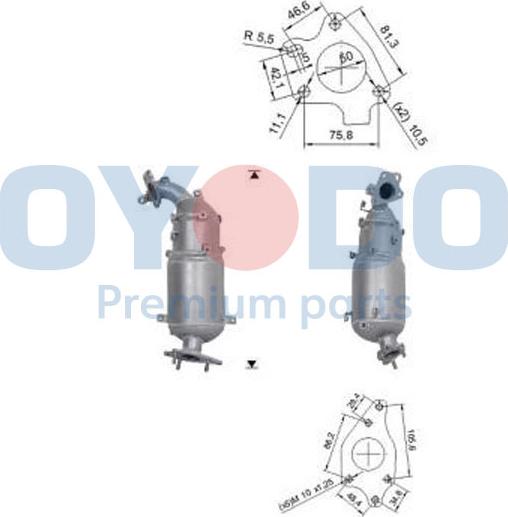 Oyodo 20N0148-OYO - Сажі / частковий фільтр, система вихлопу ОГ autozip.com.ua