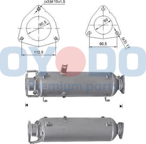 Oyodo 20N0108-OYO - Сажі / частковий фільтр, система вихлопу ОГ autozip.com.ua