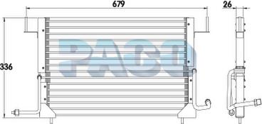PACO CL5280 - Конденсатор, кондиціонер autozip.com.ua