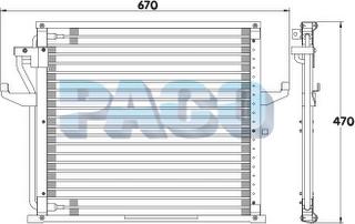 PACO CL3994 - Конденсатор, кондиціонер autozip.com.ua